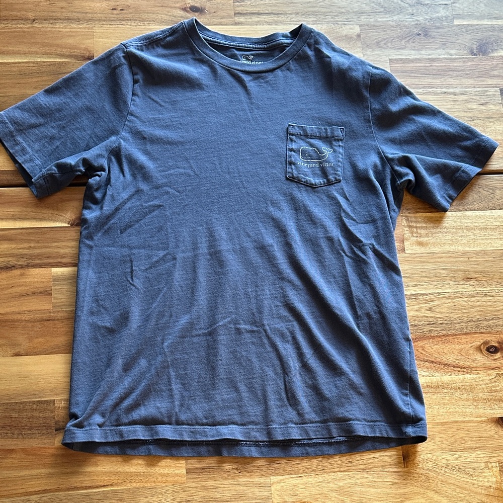 Vineyard Vines Kids Marine Blue Short Sleeve Tee Medium (12-14)